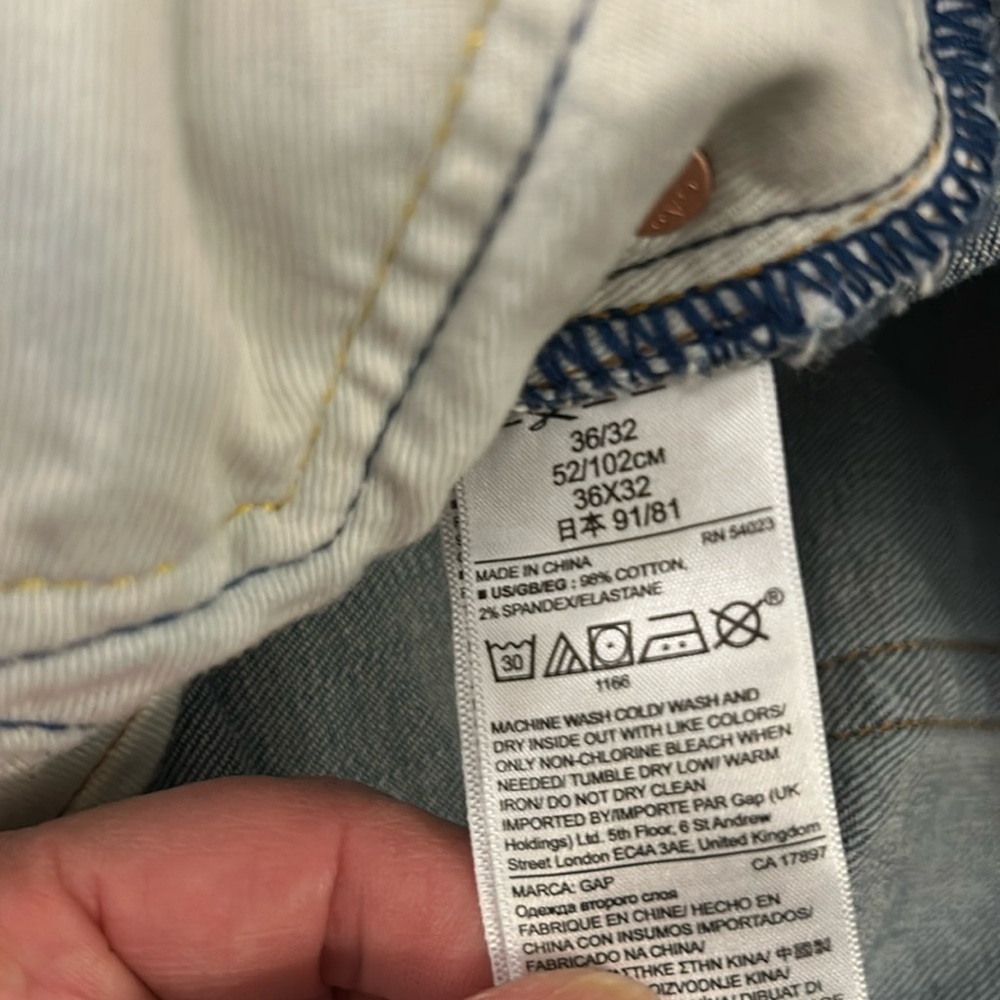 GAP JEANS W36 L32 - Picture 5 of 5